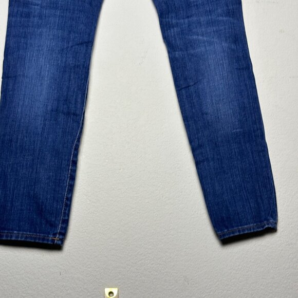 Y2K True Religion Halle Mid Rise Skinny Slim Denim Jean Pant Women 27 Blue MX - Picture 14 of 15